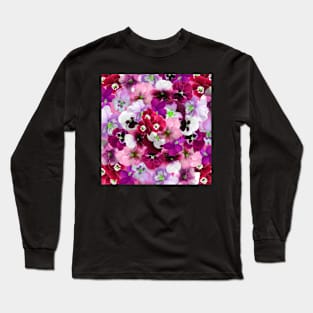 colorful flower pattern Long Sleeve T-Shirt